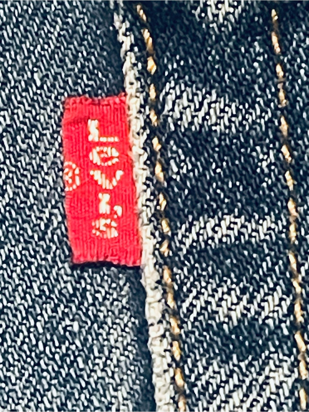 Vintage 90’s Levi's 501 Medium Blue Straight-Leg Denim Button Fly Jeans 36x3 - Picture 10 of 16